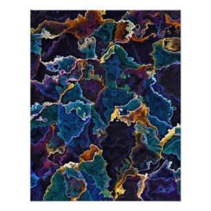 Olievlek Foto Afdruk