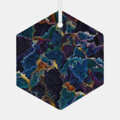 Olievlek Glas Ornament (Achterkant)