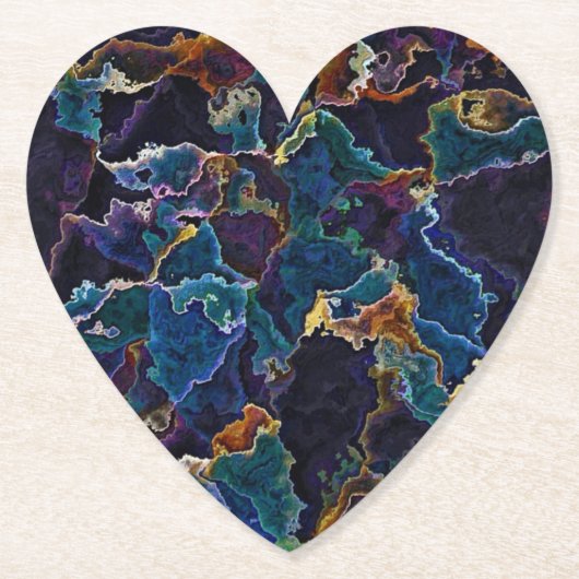 Olievlek Kartonnen Onderzetters (Voorkant)