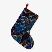 Olievlek met kleine kerststaarten kleine kerstsok (Voorkant (Hangend))