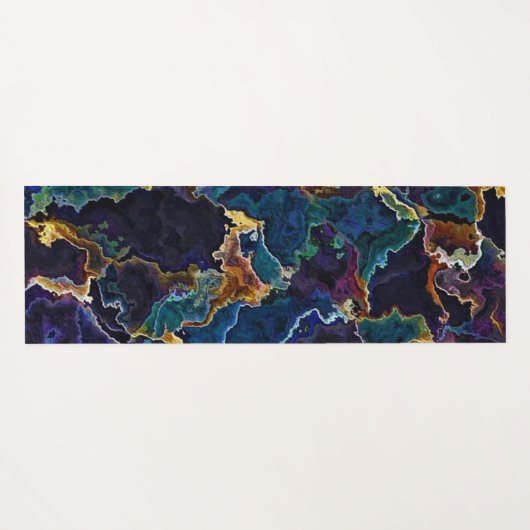 Olievlek Yogamat (Achterkant (horizontaal))