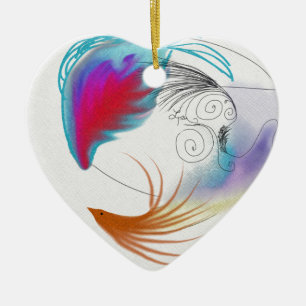 Olievlekken Keramisch Ornament