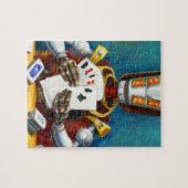 Olievlekken van een robotspeelkaart legpuzzel (Horizontaal)