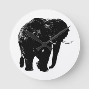 Olifant Acryl Wandklok Ronde Klok
