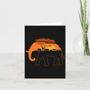 Olifant Afrika Dieren Bomen Aarddag Kaart