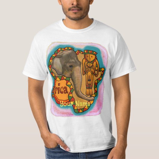 Olifant Afrika T-shirt (Voorkant)