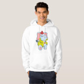 Olifant als brandweerman met Proboscis Hoodie (Voorkant volledig)