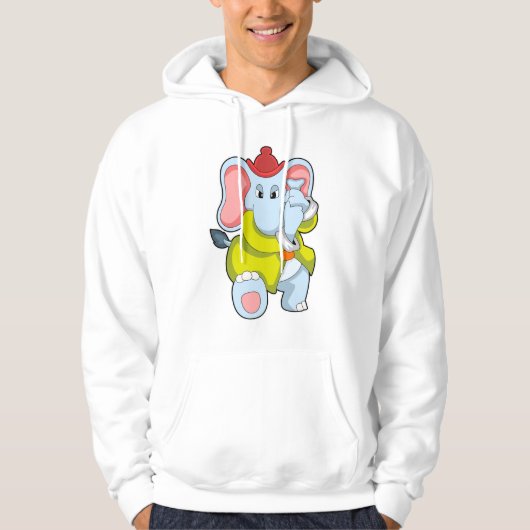 Olifant als brandweerman met Proboscis Hoodie (Voorkant)