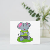 Olifant als Gamer Briefkaart (Staand voorkant)