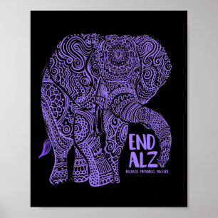 Olifant Alzheimerheimer Bewustzijnskleding En Cade Poster