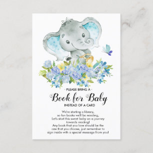 Olifant Baby Boy Douche Boek voor Baby Kaart