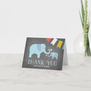 Olifant Baby Dankkaart Bedankkaart