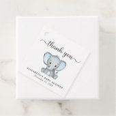 Olifant Baby Jongen Douche Dank je Bedankjes Labels (In situ)