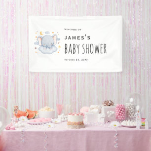Olifant Baby Jongen Shower Welkom Banner