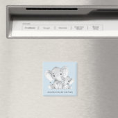 Olifant Baby shower Favor Magnet Magneet (Insitu (Vaatwasser))