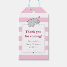 Olifant Baby shower Label - Meisje