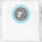 Olifant Baby shower Sticker, Olifant Sticker (Tas)