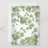 Olifant Baby Shower Uitnodiging - O Jongen (Achterkant)