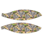 Olifant Baby springt vrolijk in Afrikaanse savanne Basketbal (Panelen)