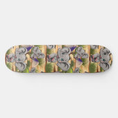 Olifant Baby springt vrolijk in Afrikaanse savanne Skateboard (Horizontaal)