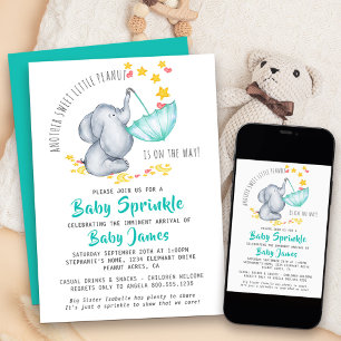 Olifant Babyspul Nog Een Zoete Kleine Pinda Kaart