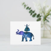 olifant ballerina art briefkaart (Staand voorkant)