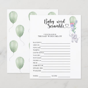 Olifant & Ballon - Baby Woord Verwarrings Spel