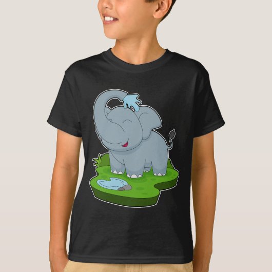 Olifant Bathe Water T-shirt (Voorkant)