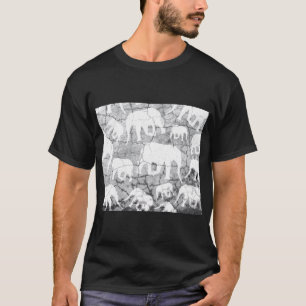 Olifant Beton Patroon T-shirt