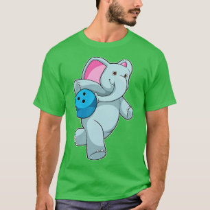 Olifant bij Bowling met Bowling bal 1 T-shirt