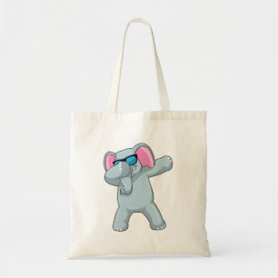 Olifant bij Hip Hop Dans Dab Tote Bag