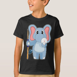 Olifant Biljart Queue T-shirt