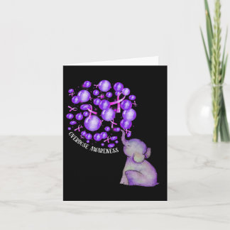 Olifant blaast Paarse leeuwen op overdosis Awareen Kaart