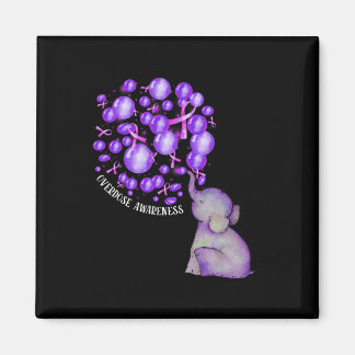 Olifant blaast Paarse leeuwen op overdosis Awareen Magneet