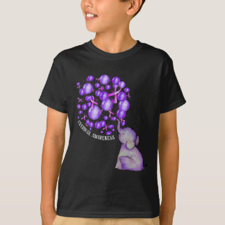 Olifant blaast Paarse leeuwen op overdosis Awareen T-shirt