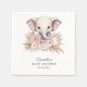 Olifant Boho Meisje Baby shower Servet (Voorkant)