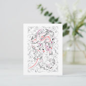 olifant briefkaart (Staand voorkant)
