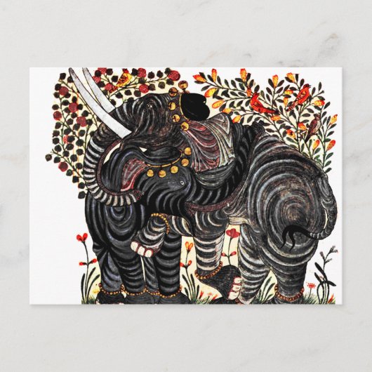 olifant briefkaart (Voorkant)