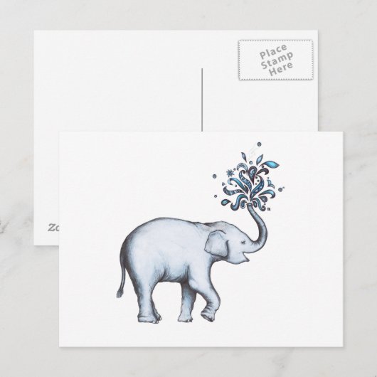 Olifant (Briefkaart) Briefkaart (Voorkant / Achterkant)