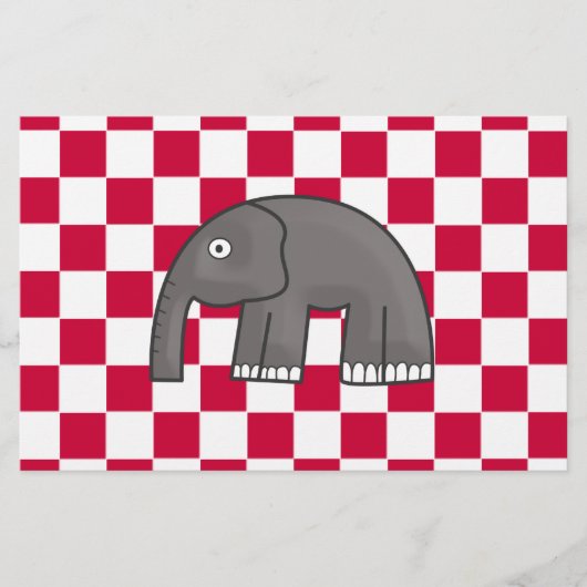 olifant briefpapier (Voorkant)