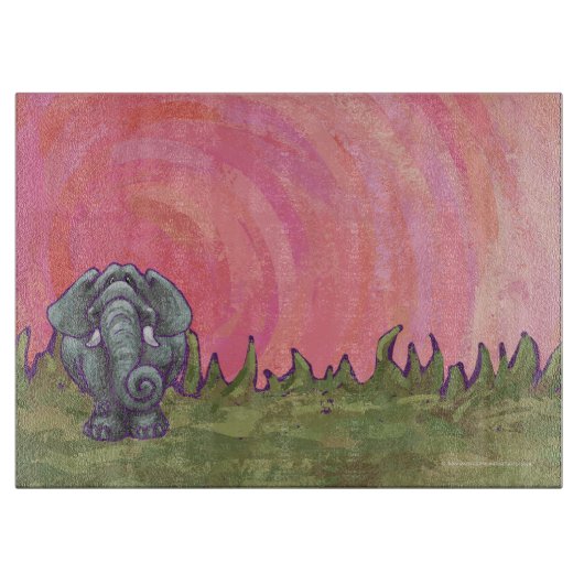 Olifant cadeaus & accessoires snijplank (Voorkant)