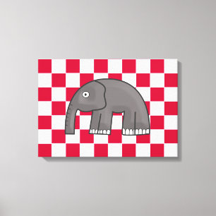 olifant canvas afdruk