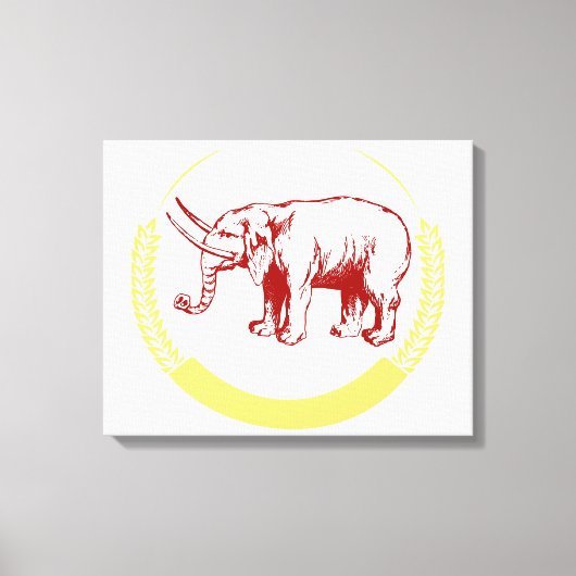 olifant canvas afdruk (Voorkant)