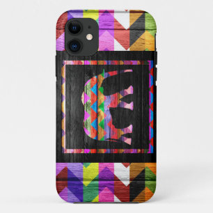 Olifant Chevron Patroon iPhone 11 Hoesje