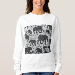 Olifant Concrete Patroon Ontwerp Trui