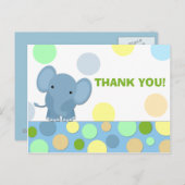 Olifant dank je Briefkaart (Voorkant / Achterkant)