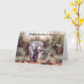 Olifant die door de Kaart van Vaderdag komen (Gele Bloem)