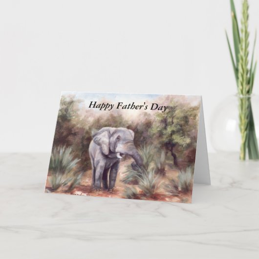 Olifant die door de Kaart van Vaderdag komen (Voorkant)