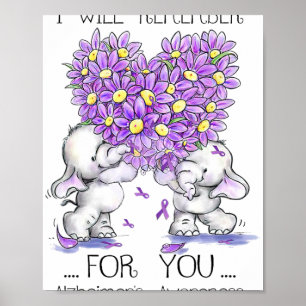 Olifant die ik voor jou zal herinneren Bloem Heime Poster