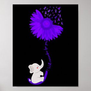 Olifant Die Ik Voor Jou Zal Herinneren Paarse Zonn Poster